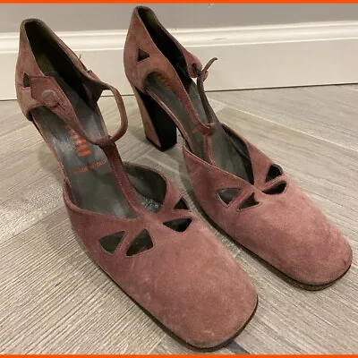 Miu Miu Vintage Mary Jane Block Heel - Women’s EUR Size 38 1/2 - US Size 8 • $125