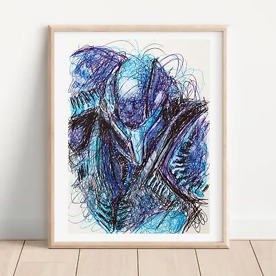 Dark Samus Ballpoint Pen Print Metroid Art Poster • $15.99