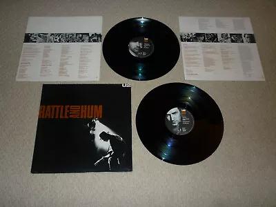 U2 RATTLE AND HUM VINYL DBL ALBUM 2x RECORDS LPs 1st PRESS +INNERS EX+/NEAR MINT • £36.99