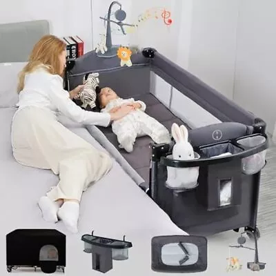 Baby Bassinet Bedside SleeperPack And Play Bassinet With Diaper Changer • $226.79