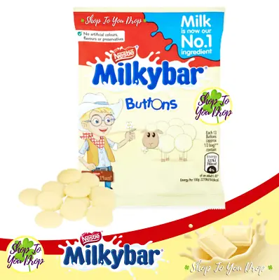 6 BAGS MILKYBAR BUTTONS 30G BAG WHITE CHOCOLATE Milky Bar Easter Present Gift 🍫 • £9.95