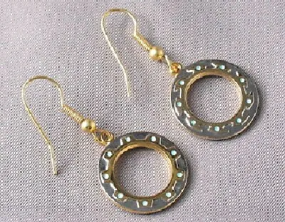 Xena Warrior Princess TV Series Chakram Style Pierced Loop Earrings NEW UNUSED • £14.47