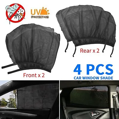 4Pcs Car Side Window Sun Shade Cover Visor Mesh Shield UV Block Screen For SUV • $11.98