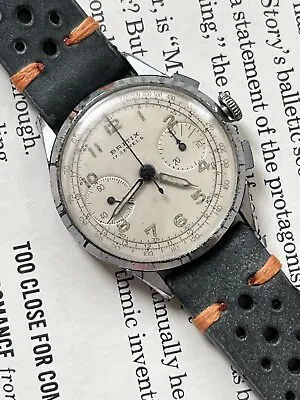 Vintage Britix Swiss Landeron Mechanical Manual Winding Chrono Watch • $320