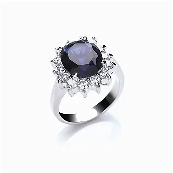 £10 • Buy Buckley Katherine Royal Blue Engagement Ring. Size Q. 