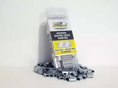 $8.99 • Buy Momoi Silver Lock Sleeves -Fishing Crimps-Pick Size