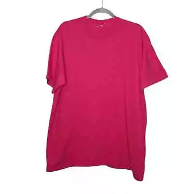 Vintage Fruit Loom Blank Single Stitch Shirt Pink VTG Top • $15
