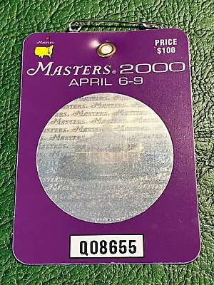 Masters Badge 2000 Vijay Singh Champion Augusta National Ticket Souvenir • $21.58