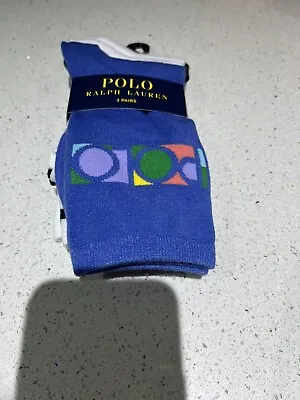 Ralph Lauren Polo Ladies Ankle Socks 3 Pack  Bnwt U.K. 2-5 • £13.50