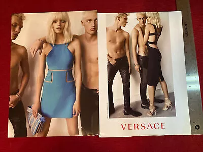 Model Georgia May Jagger For Versace Fashions  2010 Print Ad • $6.95