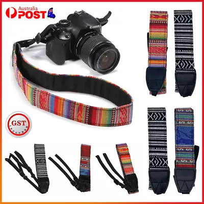 Camera Strap Compatible With Sony Nikon Olympus DSLR Canon Vintage Shoulder Neck • $4.11