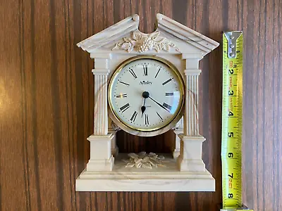 Vintage Aynsley Marble Desktop Mantel Clock Made In England Battery Operated • $20