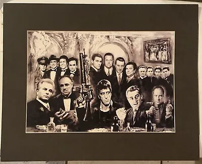 SIGNED Scarface Soprano God-Father Goodfellas Mafia Collage Poster For Room • $19.95