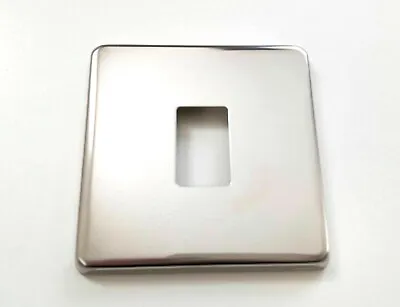 £5.99 • Buy Polished Chrome Switch Conversion Cover Plate Plated Steel Single Or Double
