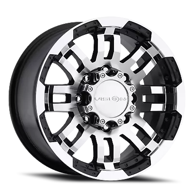 1 New 17X8.5 18 8X170 Vision Warrior Black Wheels/Rims 17 Inch 23969 • $141