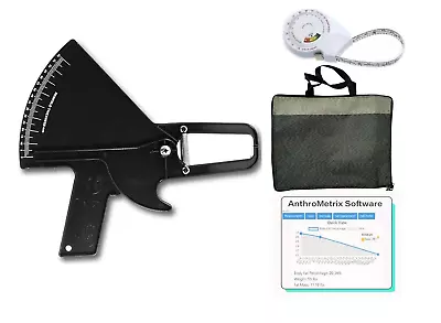 Slim Guide Style Skinfold Caliper Kit With BMI Tape Measure Anthrometrix Softwa • $49.37