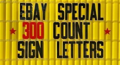 300 Changeable Flex Letters For Portable Outdoor Marquee Signs 8  On 8 7/8  Back • $83