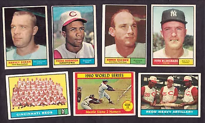 1961 TOPPS Original BASEBALL CARDS -YOU Pick A PLAYER CHOICE VINTAGE - #250 & UP • $2