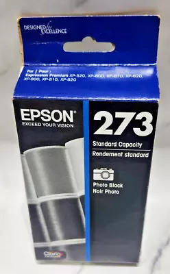 Epson 273 Black Standard Capacity Claria Ink Cartridge T273120 Exp. 1/2020 • $9.72