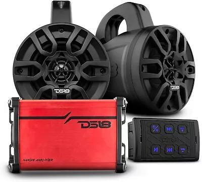 DS18 2x 4  Marine Tower Speakers + Amplifier + Bluetooth Receiver/Controller • $280.46