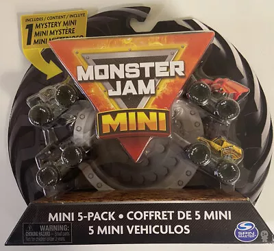 Monster Jam 1:87 Mini Collectible Monster Trucks 5-Pack With 1 Mystery Truck • $18.48