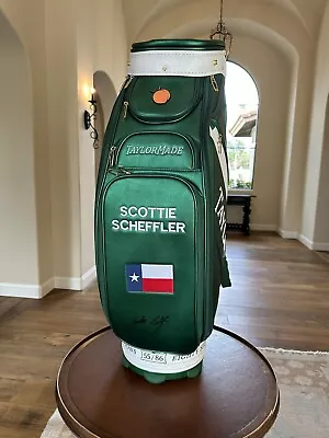 Scottie Scheffler Signed Taylormade Masters Staff Bag  (Special Edition) • $2899