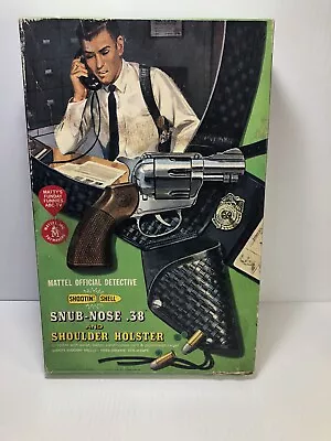 Mattel  Shootin Shell  Snub-nose .38 Detective Cap Gun Set Preowned Orig.box • $195