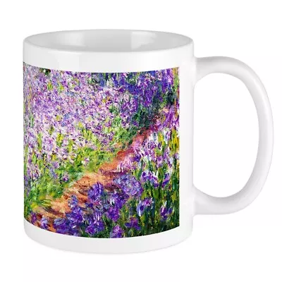 CafePress Monet Irises In Garden Mug 11 Oz Ceramic Mug (586745575) • $17.99
