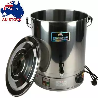 48L Electric Hot Water Urn Stainless Steel Concealed Element Boiler Tea Kettle • $123