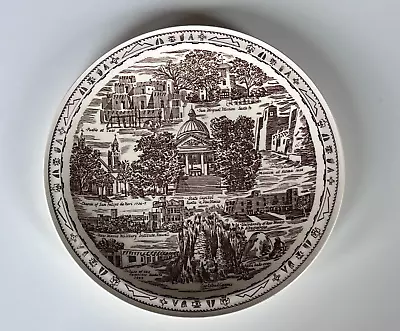 Vernon Kilns State Plate ~ New Mexico ~ Land Of Enchantment ~ 10 1/2  ~ Brown~VG • $15