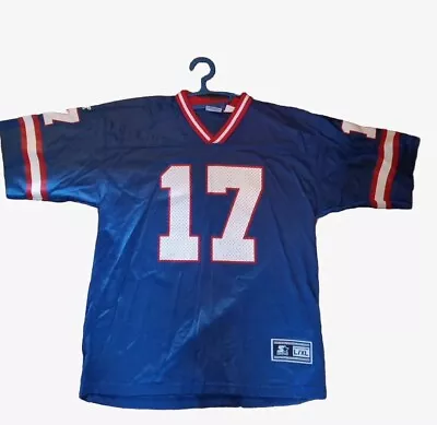 New York Giants Brown Jersey Starter Mens Size L/XL Blue Dave Vintage  • $35.99