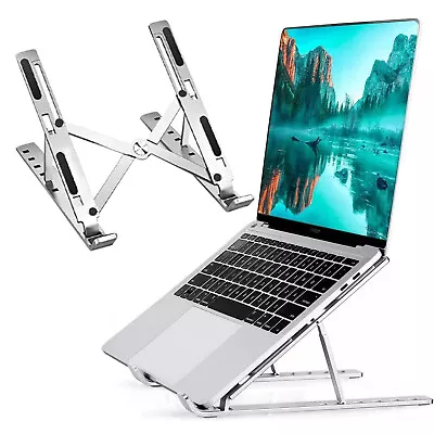 Laptop Holder Stand Portable Adjustable Tablet Desk Riser For Notebook Macbook • £8.99