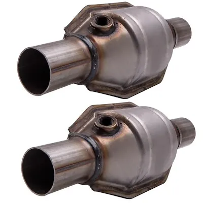 2  Inlet/Outlet 13  Overlength Universal Exhaust Catalytic Converters 53004 New • $63