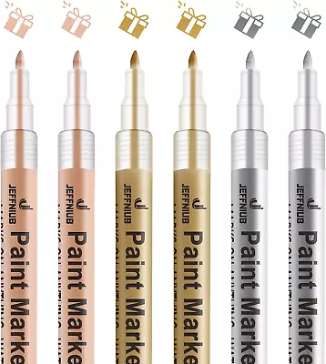 Acrylic Paint Pens GoldSilverRose GoldPaint Markers For Rocks Painting Wood • $13.94