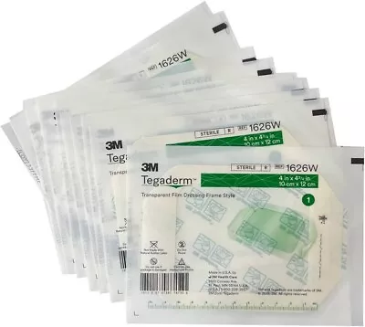 3M Tegaderm Transparent Film Dressing Frame Style 1626W 4 In X 4-3/4 In (50 PCS) • $23.99