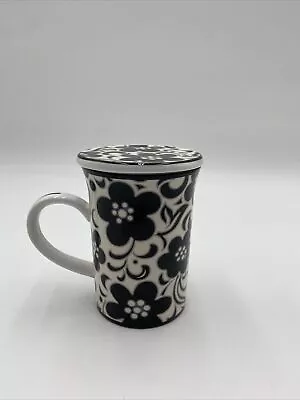 Vera Bradley Mug/cup With Lid/coaster Night & Day Floral Design • $14