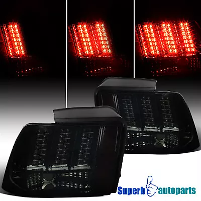 Fits 1999-2004 Ford Mustang LED Sequential Tail Lights Signal Brake Lamps Smoke • $147.98