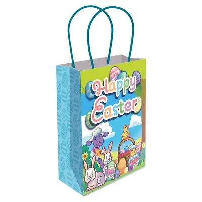 X6 Easter Paper Party Bags Stocking Filler Loot Bags With Handles! Gift Egg • £4.50
