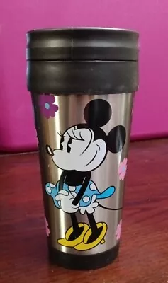 Disney Store Authentic Minnie Mouse Travel Mug Nice Shape Fast Shipping Disney • $10.46