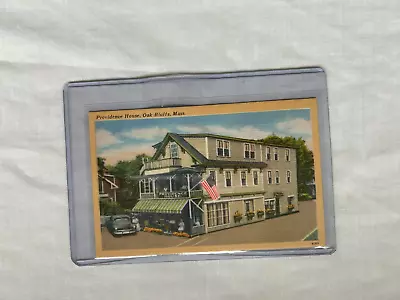 VINTAGE PROVIDENCE HOUSE OAK BLUFFS MA Martha's Vineyard ~ Post Card Linen • $4
