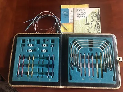 Vintage Sears Needle Master Knitting Needle Kit #5791 W/ Case + Extras • $16