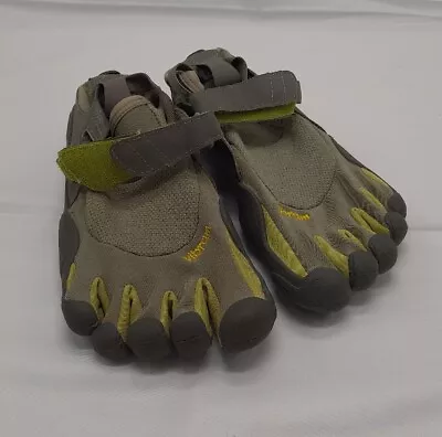 New Vibram Fivefingers Womens 37 Gray Green Barefoot Shoes Running Hiking Water  • $49.99