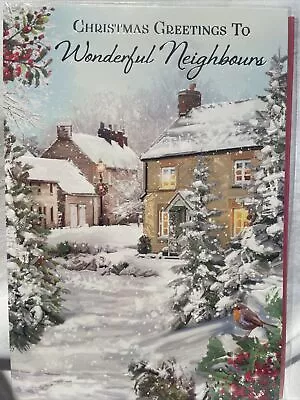 Neighbours Christmas Cards / Christmas Cards For Neighbours - 4 Variations • £1.29