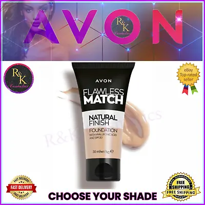 Avon Flawless Match Natural Finish Foundation - 30ml - SPF20 - Choose Your Shade • £5.99