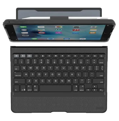 $50 • Buy IPad Pro 9.7 Keyboard Case Stand - Zagg Rugged Book Pro Wireless Black