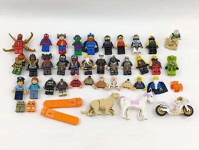 Lego Minifigs Mini Figures Mixed Bundle Lot Ninjago Marvel + Accessories • $149.95