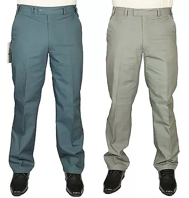 New Carabou Trousers Pants Walking Work Smart Casual Trousers Comfy 32 To 44 • £11.99