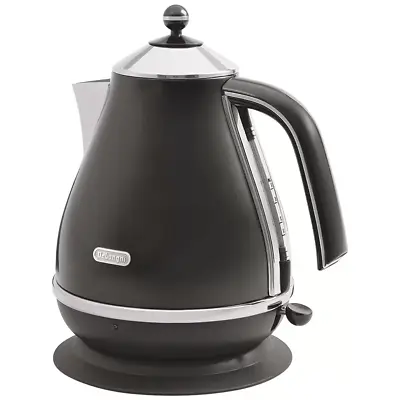 Delonghi Auto Shut Off Icona Classic Black Electric Kettle 1.7L Coffee Tea Water • $107.99