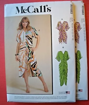 McCalls R11883 8413 Misses Drawstring Caftan Pattern  Size 8-16 Or 18-26 Uncut • $9.25