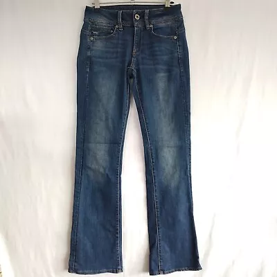G-Star Raw Midge Blue Bootcut Stretch Jeans - Mid Rise  W26 L32 • £12